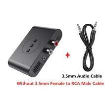 차량용 블루투스 수신기 리시버 5.0 오디오 nfc u 디스크 rca 3.5mm aux, 아니 rca