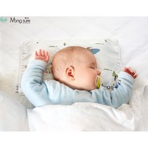 몽슈레 태열짱구베개 0-12개월 신생아 아기 두상 짱구 메쉬 교정 바이오비드폼 향균효과, 태열베개(베개피 분리형), 숲속코끼리