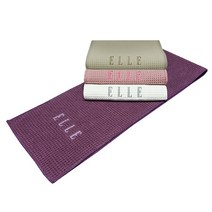 [엘르] ELLE 와플 극세사 스포츠 타올 등산 목수건 2종 사이즈, 백색, 20x100cm