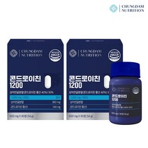 청담뉴트리션 콘드로이친 1200 600mg x 90정 저분자 상어연골, 2개