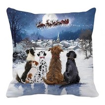 크리스마스쿠션 케이스 패션 관리하기 쉬운 테마 침실 거실 케이스 매일 사용 베개 케이스 베개 케이스, p