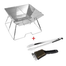 스텐 미니화로대 TLB5+BBQ 숯집게 브러쉬세트 바베큐그릴