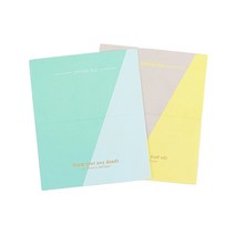 세영마켓 파스텔 축하카드 1SET 명절선물카드 기업감사카드, 노랑색