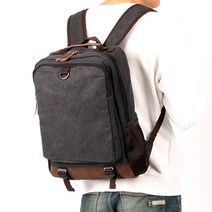 Connie 캐주얼 빈티지 캔버스 백팩 B701