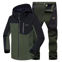 고어텍스 방수 방품 가을 바람막이 경량 자켓 겨울 softshell 양털 하이킹 재킷 세트 야외 방수 방풍 군사 코트 캠핑 등산 낚시 스키 재킷   바지
