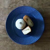오반자이 라플리츠 브런치 접시 23cm 일본 그릇 식기 레트로식기 북유럽스타일그릇 빈티지접시 고급스러운접시 도자기그릇, 오반자이 라플리츠 브런치 접시 23cm[블루]