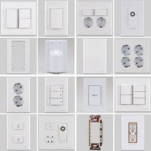 진흥전기 FS시리즈 매입스위치 매입콘센트 전화콘센트, 33) 전화콘센트 4P+8P+CATV