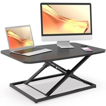 JOY worker 스탠딩 데스크 컨버터 78.7cm31인치 컴팩트 높이 조절 가능한 스탠드업 라이저 노트북 라이저 워크스테이션용 울트라 로우 프로파일 앉아서 스탠드 데스크