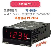 한영넉스 BS6-NA201 판넬메타 교류전류계 19.99mA