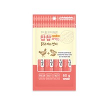 챱챱 짜먹는 습식간식, 닭고기 + 연어 혼합맛, 4개