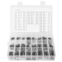 280Pcs 스테인레스 스틸 스프링 핀 장력 탄성 원통형 코터 세트 M1.5 M2 M2.5 M3 M4 M5, One Color_One Size, 1개