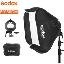 godox-s2 스피드 라이트 플래시 홀더 브래킷 + 소프트박스 캐논 니킨 고독스 v1 tt685 v860ii ad200 ad400pro 플래시 용 보웬 마운트 포함, 검은 색