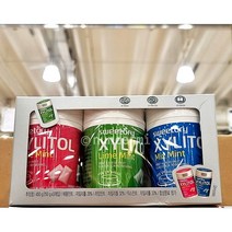 스위토리 자일리톨 3가지맛 껌 450g (150g x 3통) 1세트 ( 애플민트 / 라임민트 / 믹스민트) SWEETORY XYLITOL ASSORT GUM, 1