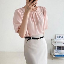 여자 여름 직장인 소개팅 반팔 블라우스