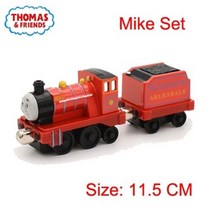 모든 토마스와 친구들 기차 트랙 세트 장난감 제임스 듀크 펫시 헨리 1:43 합금 자기 기차 캐리지 모델 아이 교육 완구, 6 마이크 세트