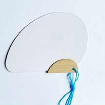 attizone 그리기부채 꾸미기부채 만들기부채 미니부채 미술재료, T02. 조개부채(소)