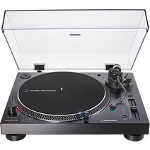 Audio-Technica AT-LP120XUSB-BK 턴테이블(아날로그 및 USB) 완전 수동 Hi-Fi 3단, 기본
