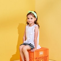 리틀스텔라 사선 러플 프릴 티셔츠FSPMCTR914M