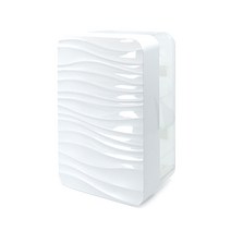 키다리아저씨 무타공 투명 업소용 까페 벽걸이 냅킨케이스 냅킨통 냅킨홀더 냅킨꽂이 티슈 화장지케이스, 펄화이트