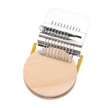 베짜기 베틀 직조 위빙 틀 직조기 손뜨개 위빙 옷감 뜨게 키트 small loom speedweve type weave tool wooden fun mending loom 금속, 후크 10개