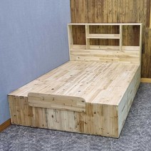 굿필가구 원목 헤드형 높은수납침대 퀸
