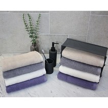 송월타월 160g 40수코마사 송월무지 4매세트, 회색, 1세트