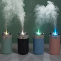 스위스윙거 7LED 무드등 캔가습기 차량용 미니가습기 차내 건조함 방지 USB가습기, 스카이블루+추가필터 1개