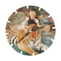 핸드디자인 바퀴 MDF 포토시계제작, 바퀴모양시계