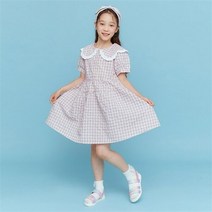 로엠걸즈NC08요루지반팔체크원피스여아여름체크원피스 여아시원한원피스RGOW2245P