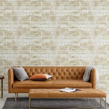 매장 셀프인테리어 쉬운시공 입체감 벽돌벽지 DIY, 블럭아이 10장 실버그레이