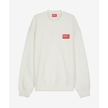 DIESEL 남성 로고 맨투맨 - 화이트 / A115910ILAC100 LOGO SWEATSHIRT