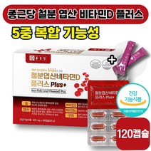[ 철분 영양제 ] 종근당 철분 엽산 비타민D 플러스 60캡슐 철 영양 보충 뼈 혈행 혈액순환 태아 신경 건강 칼슘 비타민 D 엽산 마그네슘 성인 남성 여성 식약처 인증 엘라스틴, 2박스 (20420원 할인)