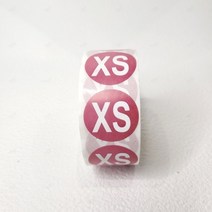의류 사이즈 스티커 종이스티커 라벨 네임 이름 표시 숫자스티커, S