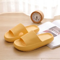 송강 층간소음방지 쿠션 거실화 거실 실내화 실내 슬리퍼, 옐로우(여성), 1개