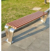 포토존벤치 스틸 옥외용 카페 테라스 공원 정원 벤치, 120x40x45cm아크