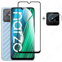 Realme Narzo 용 4IN1 유리 30 카메라 렌즈 보호 필름, 11 Realme Narzo 50 프로, 02 1Glass and 1렌즈