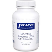 Pure Encapsulations 다이제스티브 엔자임 울트라 with 베타인 Hcl 캡슐, 180개입, 1개