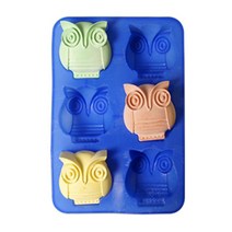 [아로마케이] 실리콘 석고몰드 비누 만들기재료 방향제 원료, 부엉이6구