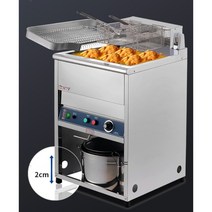 업소용 전기 튀김기 스텐드형 치킨 핫도그 튀김 기계 20L, 20L 노브 온도 조절