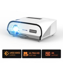 빔프로젝터 EUG-풀 HD 1080P 프로젝터 야외 듀얼 와이파이 LED 2K 4K 비디오 영화 스마트 PK DLP 레이저, 01 A12-white_03 AU 플러그