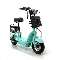 미니 전기자전거 여성 미니벨로 전기이륜자전거 나들이 출퇴근 레트로, 48V, 납산배터리12A-40km배터리수명-색상참고