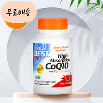 닥터스베스트 코큐텐 유비퀴놀 Coq 10 바이오페린 100m.g 60개 코엔자임 큐텐, 1개, 60정