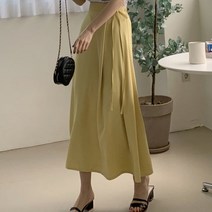 [바보사랑] 여성 여자 롱 스커트 치마 데일리 토드 스트랩 플레어