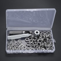 아일렛커튼 튼튼한 100 인치 그로밋 구멍 버튼 3 개 설정 도구 및 보관함 패브릭 커튼 용 키트 3/8 세트