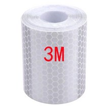 오토바이 반사 안전 경고 스티커 5m x 300m 두카티 멀티스트라다 50 모토 튜닝 허브, 02 3M-white