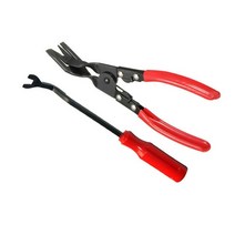 차찌그러짐복원 랩토라이너 글루텐트 차찌그러짐 car headlight repair 설치 도구 트림 클립 제거 플라이어 반 도어 패널 fascia dash 실내 장식 제거 도구, 2개