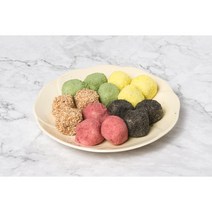오색경단 20gx150알 5색경단 3kg 카스테라 쑥 앙금 깨 흑임자 청년 수수목떡방