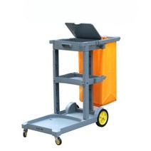 청소 도구함 트롤리 다기능 린넨 호텔 룸 서비스 카트, G세트(커버 포함) 차오바오 브랜드