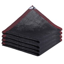 조립식 테라스 파고라 옥상 야외 정자 두꺼운 hdpe 패브릭 anti-uv pergola sun shade net canopy sunshade sails balcony 안전, 검은색, 2mx10m