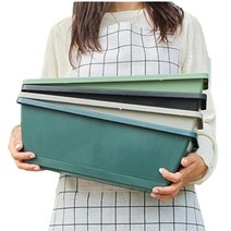 베란다텃밭 화분 직사각 긴화분 채소 상추 기르기 상추키우기 플라스틱긴화분 집에서상추키우기 베란다채소밭